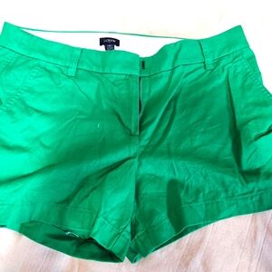 Jcrew green shorts 10